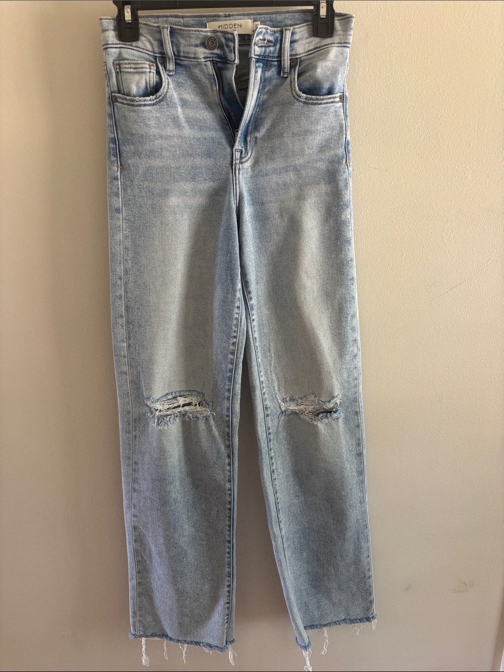 Hidden Light Wash Wide Leg Jeans - Women's Flare